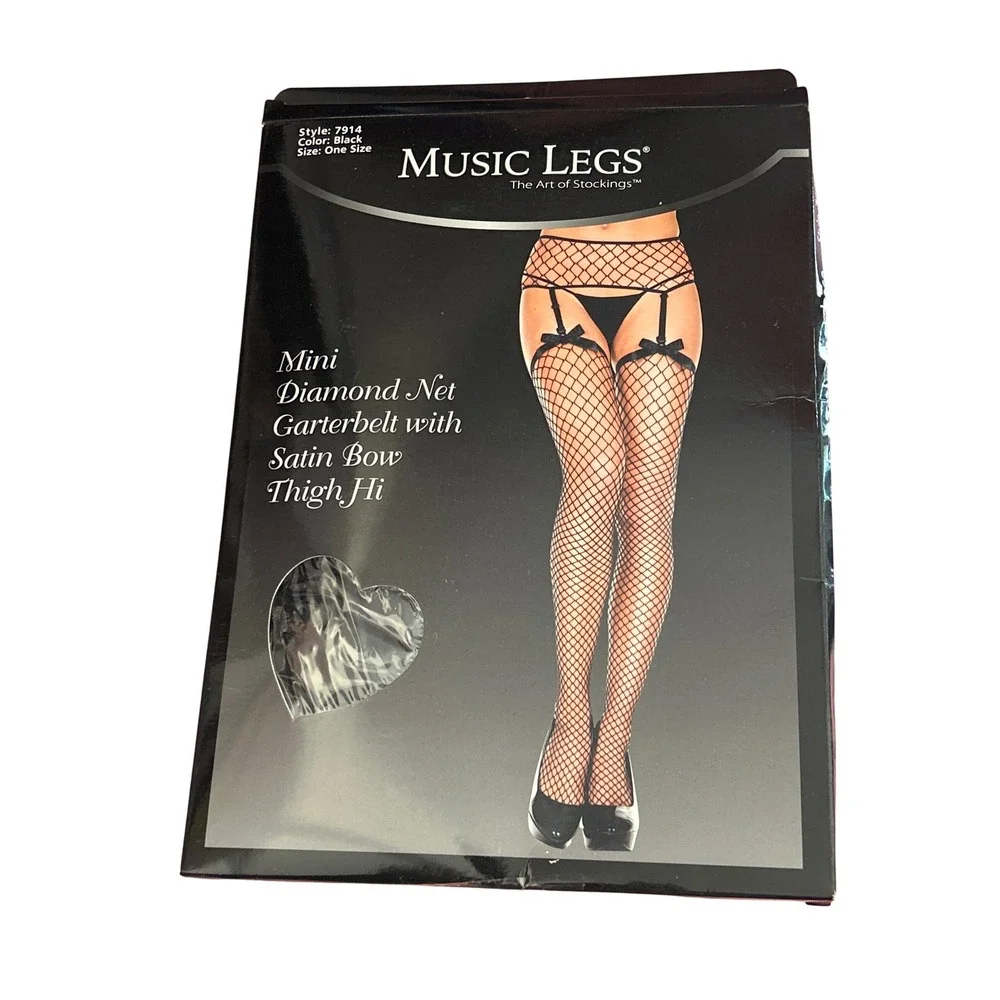 Music Legs Leg Avenue Thigh High Bundle Rave Coquette Festival Goth Alt Cosplay